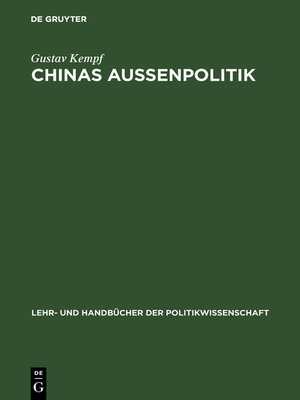 cover image of Chinas Außenpolitik